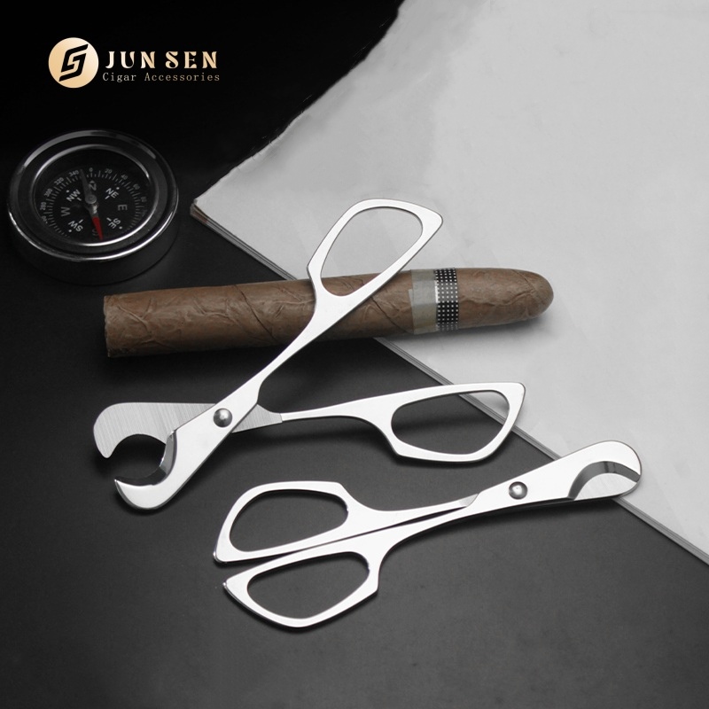 Manufacturer Best Silver Cigar Scissors in Classic Style