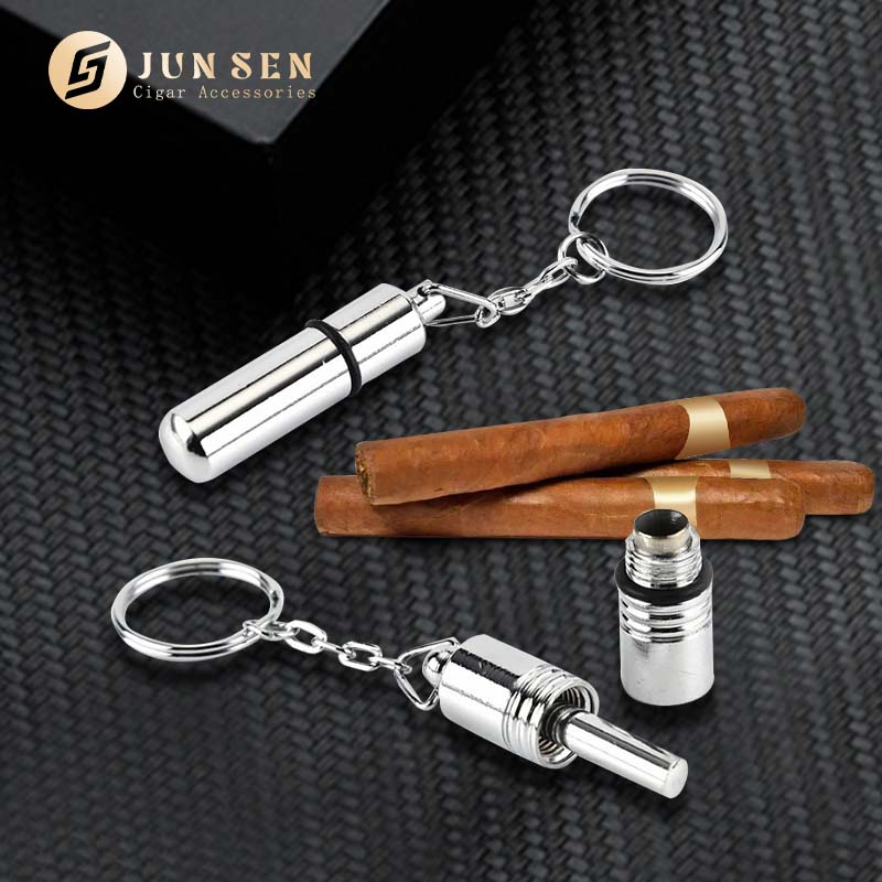 Cigar Punch with Key Ring – Premium Cigar Tool for Travel