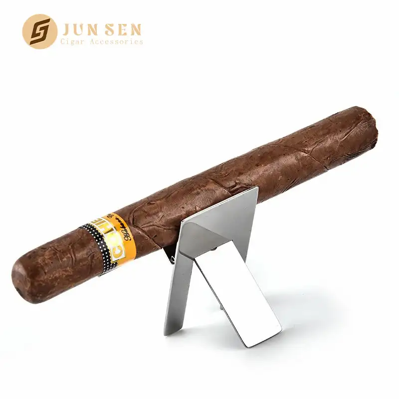 Portable Stainless Steel Cigar Holder - Cigar Accessory