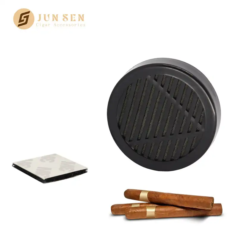 58mm Black Round Cigar Humidifier for Long-Lasting Freshness